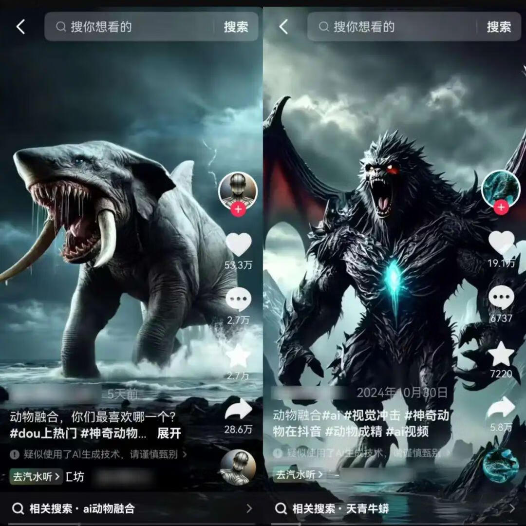 6、AI动物融合视频制作教程 - 81副业网 - 每天分享副业赚钱项目-AI变现训练营论坛-81副业网 - 每天分享副业赚钱项目